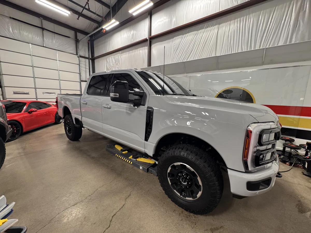 Ford truck paint protection film installation at Clear Bra North Dallas