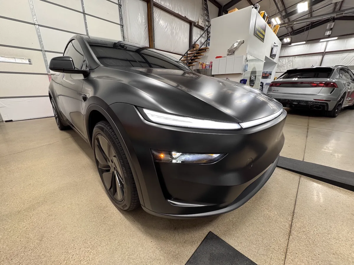 Tesla protected with Clear Bra and ceramic coating for ultimate shine